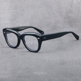 Bersh Retro Acetate Glasses Frame Round Frames Southood Black